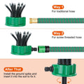 360° Flexible Lawn Sprinkler Automatic 12 Tubes Garden Water Irrigation Sprayers by DailySale