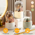 360¬∞ Rotating Makeup Brush Holder with Lid Makeup Organizer by DailySale