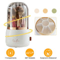 360¬∞ Rotating Makeup Brush Holder with Lid Makeup Organizer by DailySale