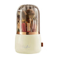 360¬∞ Rotating Makeup Brush Holder with Lid Makeup Organizer by DailySale