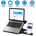 360º Rotating Laptop Riser Stand with Phone Stand 8 Level Adjustable Height by DailySale