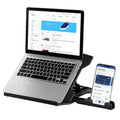 360º Rotating Laptop Riser Stand with Phone Stand 8 Level Adjustable Height by DailySale