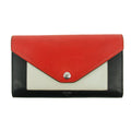 Celine Colorblock Black / Red Long Trifold Wallet #3616 by Bolt Boutique