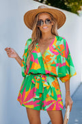 CUPSHE Beach Calling Tropical Romper, Large by Vanessa Jane