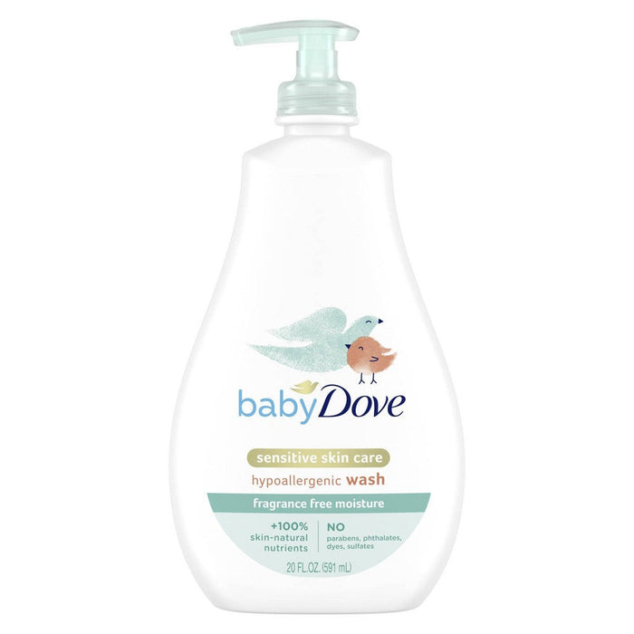 Baby Dove Sensitive Moisture Fragrance Free Tip To Toe Wash 20 oz by Pasteur Pharmacy