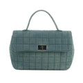 Chanel Denim Blue Chocolate Bar Single Flap Handbag #3627 by Bolt Boutique