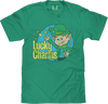 Tee Luv x Comfort Colors 70s Lucky Charms Cereal Leprechaun T-Shirt - Grass Green