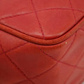 Chanel Matelasse Lambskin Tassel Camera Shoulder Bag Red #3637 by Bolt Boutique