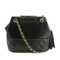Chanel Quilted CC Lambskin GHW CC Shoulder Bag Black #3638 by Bolt Boutique