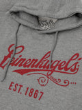 Leinenkugel's Beer Logo Pullover Hooded Sweatshirt - Gray by Tee Luv