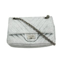 Chanel Metallic Aged Calfskin Double Flap Shoulder Bag #3639 by Bolt Boutique