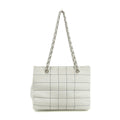 Chanel Wild Stitch White Lambskin Chocolate Bar Shoulder Bag #3640 by Bolt Boutique
