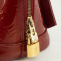 Louis Vuitton Red Vernis Alma BB Shoulder Bag w/ Strap #3642 by Bolt Boutique