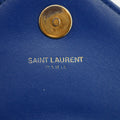 Saint Laurent YSL Classic Blue Matelasse Chevron Crossbody Bag #3651 by Bolt Boutique