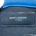Saint Laurent YSL Classic Blue Matelasse Chevron Crossbody Bag #3651 by Bolt Boutique