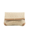 Christian Dior Honeycomb PVC Beige Clutch Bag #3653