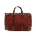 Christian Dior Red Trotter Canvas x Leather Boston Bag #3654 by Bolt Boutique