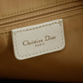 Christian Dior White Diorissimo Canvas Small Shoulder Bag #3655 by Bolt Boutique