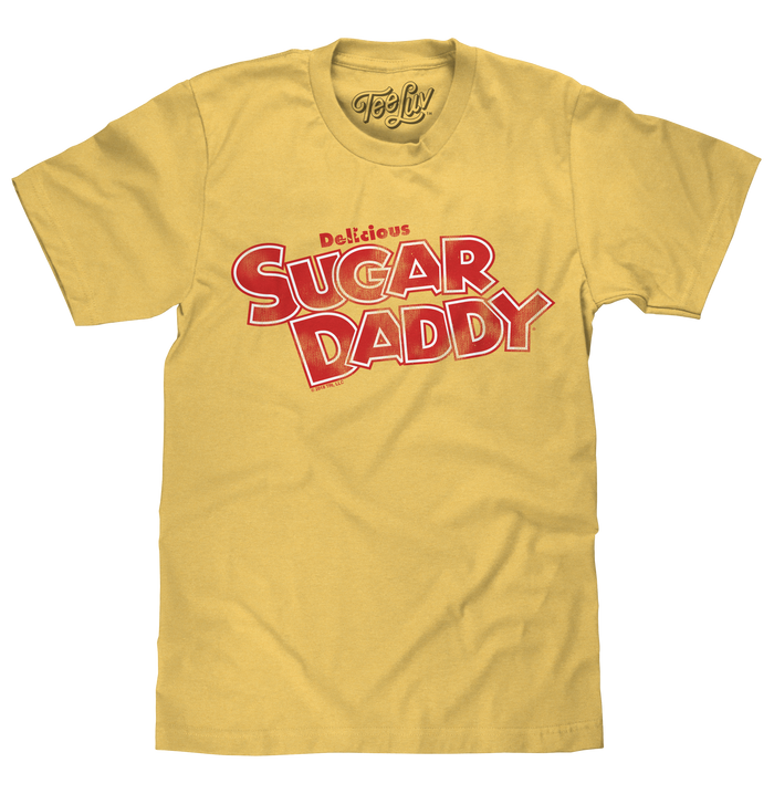 Delicious Sugar Daddy Candy T-Shirt - Light Yellow by Tee Luv