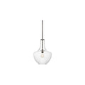 KICHLER Everly 19.75 in. 1-Light Olde Bronze Transitional Shaded Pendant by Vanessa Jane