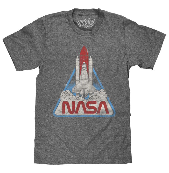 NASA Space Shuttle T-Shirt - Gray by Tee Luv