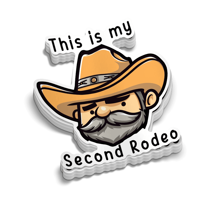 Second Rodeo - Hard Hat Decal by Armed American Supply