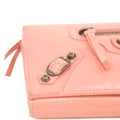 Balenciaga Pink Leather Continental Long Wallet #3691 by Bolt Boutique