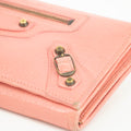 Balenciaga Pink Leather Continental Long Wallet #3691 by Bolt Boutique