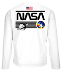 NASA Shuttle Long Sleeve T-Shirt - White by Tee Luv