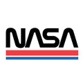 NASA Worm Logo Hooded Sweatshirt - White by Tee Luv