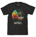 NASA Space Shuttle Worm Logo T-Shirt - Vintage Black by Tee Luv
