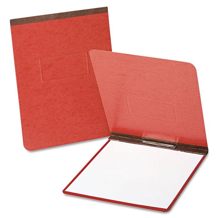 Oxford PressGuard Report Cover with Reinforced Top Hinge, Two-Prong Metal Fastener, 2" Capacity, 8.5 x 11, Red/Red
