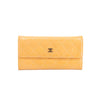 Chanel CC Cocomark Patent Orange Long Wallet #3694