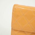 Chanel CC Cocomark Patent Orange Long Wallet #3694 by Bolt Boutique