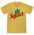Squirt Grapefruit Soda Logo T-Shirt - Banana Yellow by Tee Luv