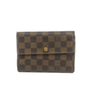 Louis Vuitton Damier Ebene Brown Trifold Wallet #3695