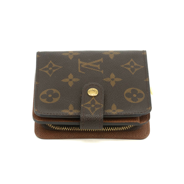 Louis Vuitton Monogram Canvas Brown Compact Wallet #3699 by Bolt Boutique