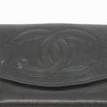 Chanel Black Lambskin Coco Mark Compact Wallet #3701 by Bolt Boutique