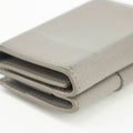 Saint Laurent YSL Grey Leather Trifold Compact Wallet #3703 by Bolt Boutique