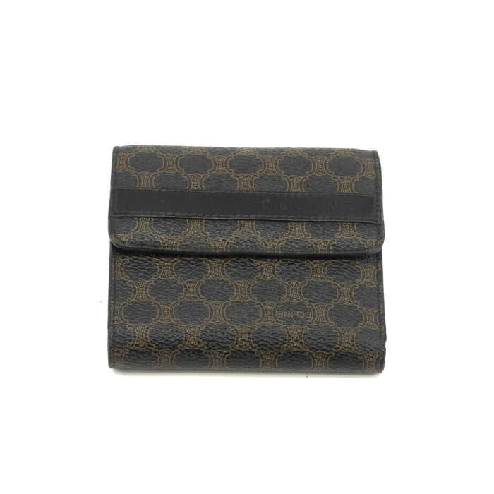 Celine Macadam Black PVC Compact Wallet #3704 by Bolt Boutique