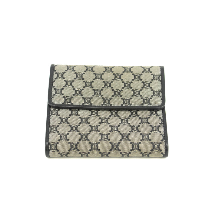 Celine Macadam Grey Canvas Compact Wallet #3705 by Bolt Boutique