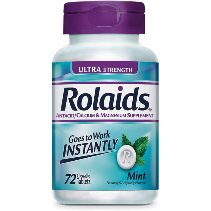 Rolaids Ultra Strength 1200, 72 Chewable Tablets by Pasteur Pharmacy
