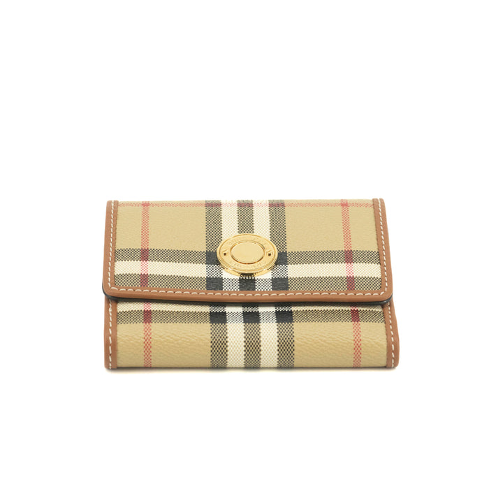 Burberry Nova Check PVC Compact Trifold Wallet #3706 by Bolt Boutique