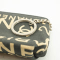 Chanel Canvas Logo Blue Zip Pouch #3710 by Bolt Boutique