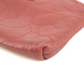 Chanel Camellia Lambskin Red Zip Pouch #3711 by Bolt Boutique
