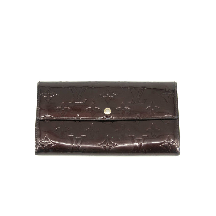 Louis Vuitton Vernis Patent Leather Purple Sarah Wallet #3713 by Bolt Boutique