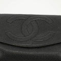 Chanel Caviar Skin Black Compact Bifold Wallet #3714 by Bolt Boutique