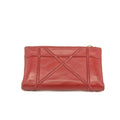 Christian Dior Red Leather Compact Wallet #3720 by Bolt Boutique