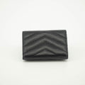 Yves Saint Laurent Black Leather Compact Wallet #3722 by Bolt Boutique
