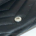 Yves Saint Laurent Black Leather Compact Wallet #3722 by Bolt Boutique